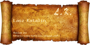 Lasz Katalin névjegykártya